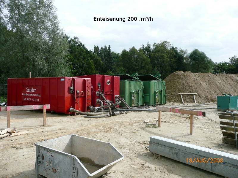 klassischer Aufbau einer 200 m³/h Enteisenung